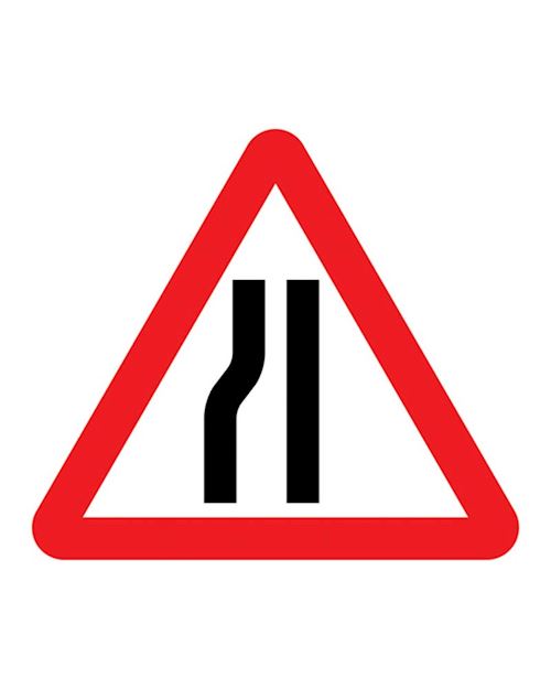 Quickfit Road Narrows  'Nearside' Sign Plate